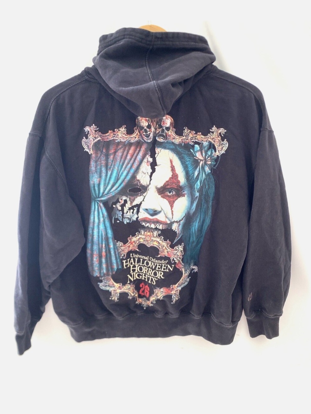 Universal Studios Halloween Horror Nights 26 Full Zip Hoodie Sweatshirt Size M